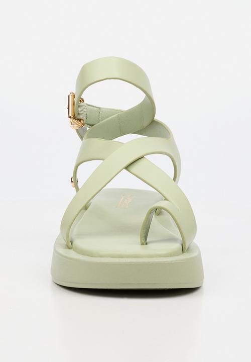 Viabeach - Coconut 39 cross-over thick sandal - green