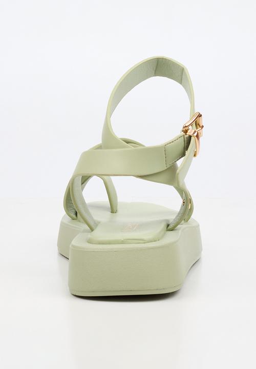 Viabeach - Coconut 39 cross-over thick sandal - green