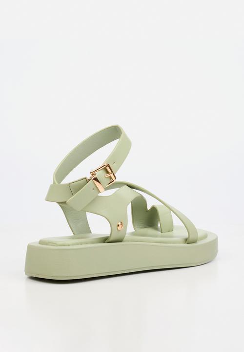 Viabeach - Coconut 39 cross-over thick sandal - green