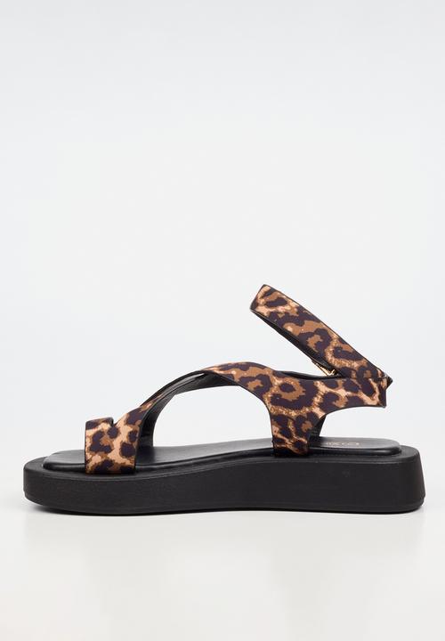 Viabeach - Coconut 39 cross-over thick sandal - leopard