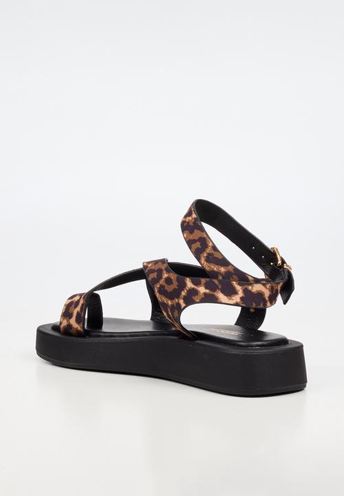 Viabeach - Coconut 39 cross-over thick sandal - leopard