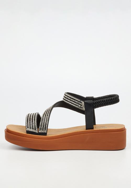 Butterfly Feet - Holt 1 ankle strap sandal - black