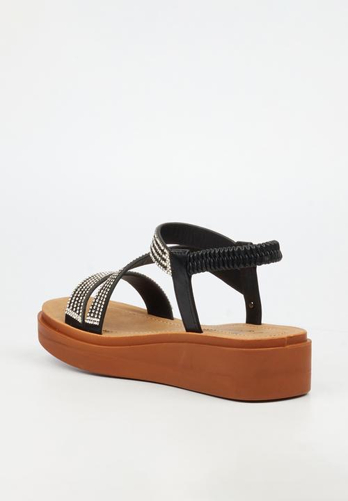 Butterfly Feet - Holt 1 ankle strap sandal - black