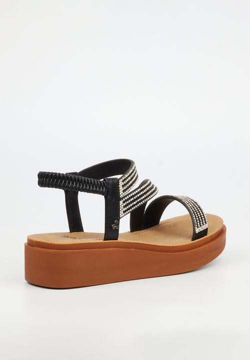 Butterfly Feet - Holt 1 ankle strap sandal - black