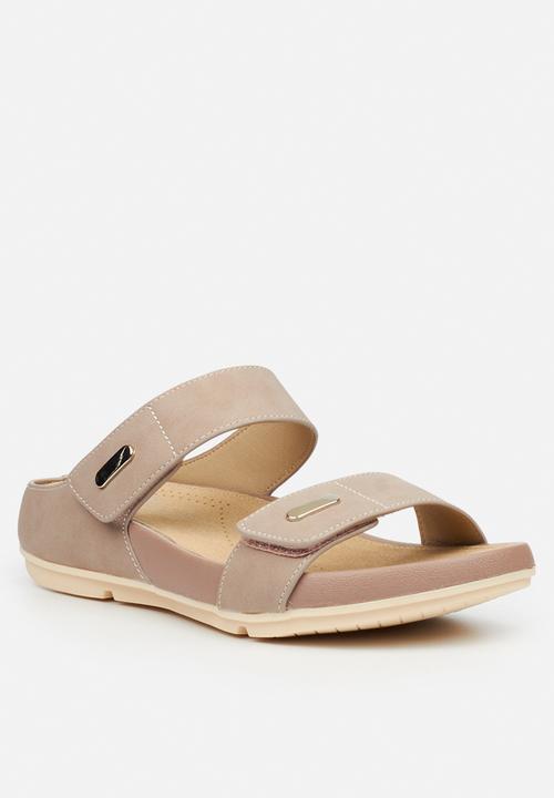 Butterfly Feet - Wander 2 strap sandal - taupe