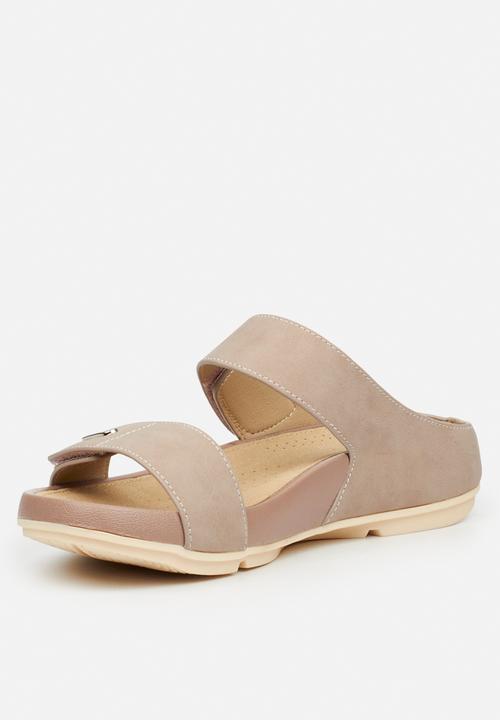 Butterfly Feet - Wander 2 strap sandal - taupe