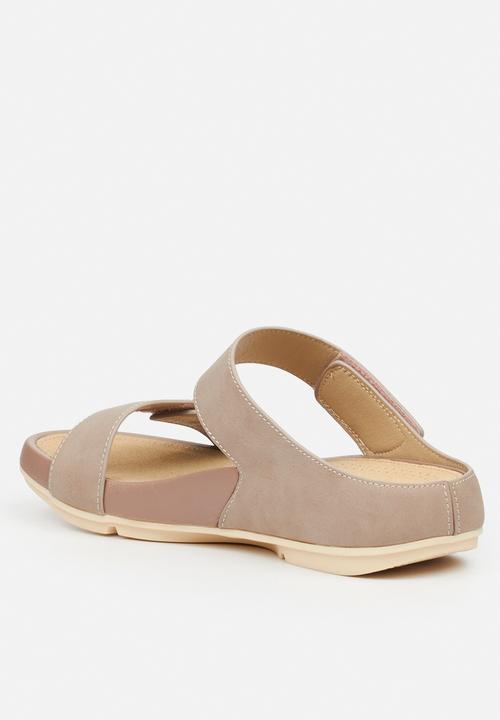 Butterfly Feet - Wander 2 strap sandal - taupe