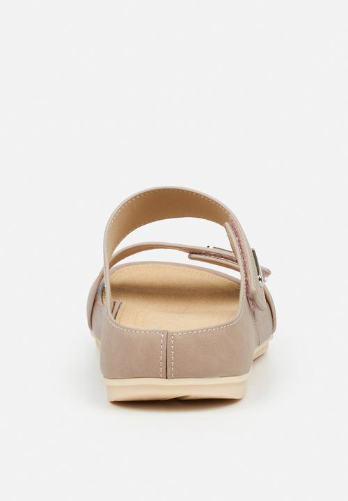 Butterfly Feet - Wander 2 strap sandal - taupe