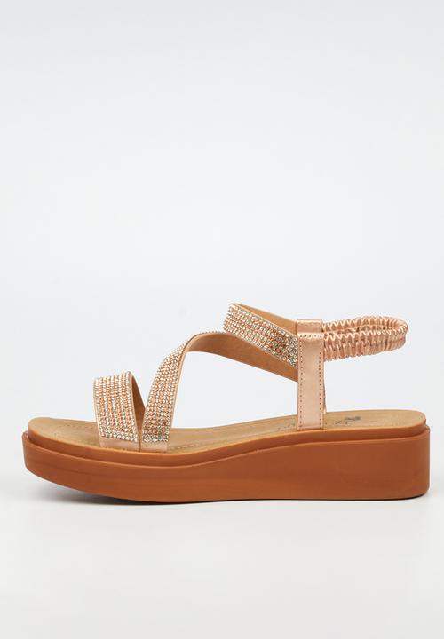 Butterfly Feet - Holt 1 ankle strap sandal - rosegold