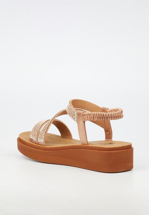 Butterfly Feet - Holt 1 ankle strap sandal - rosegold