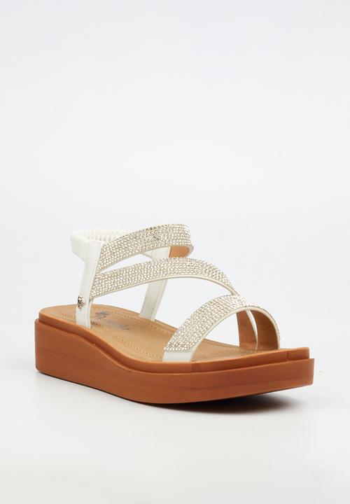 Butterfly Feet - Holt 1 ankle strap sandal - white