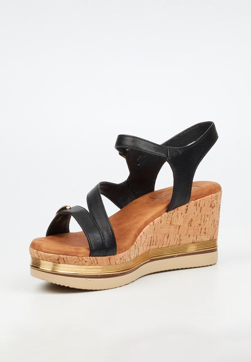 Butterfly Feet - Melinda 4 wedge heel - black