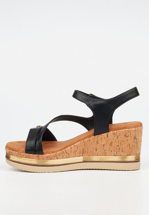 Butterfly Feet - Melinda 4 wedge heel - black