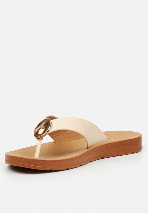 Butterfly Feet - Zina 25 thong sandal - beige