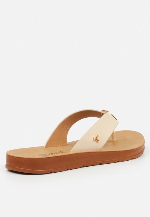 Butterfly Feet - Zina 25 thong sandal - beige