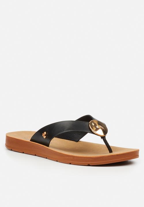 Butterfly Feet - Zina 25 thong sandal - black