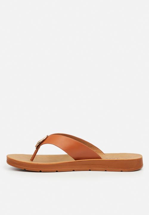 Butterfly Feet - Zina 25 thong sandal - tan