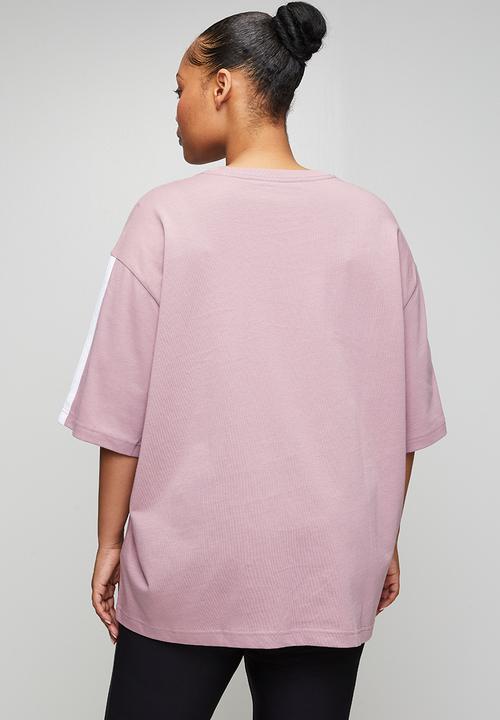 adidas Performance - Plus w 3s sj bf t tee - magic mauve / white