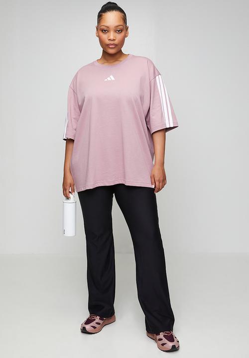 adidas Performance - Plus w 3s sj bf t tee - magic mauve / white