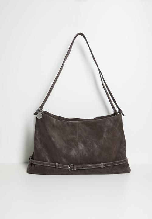 Tessa Design - Zeta Bucket Bag With Buckle Detail - Brown