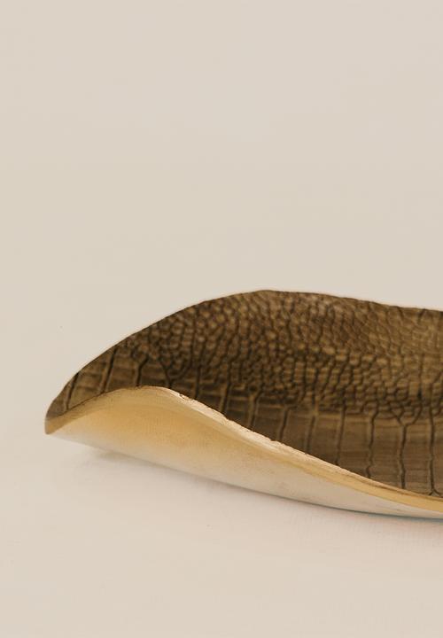 Noha - Iris Bowl - Antique Gold