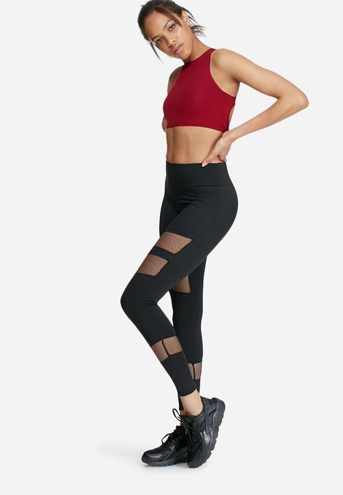 Missguided - Active fishnet panel leggings