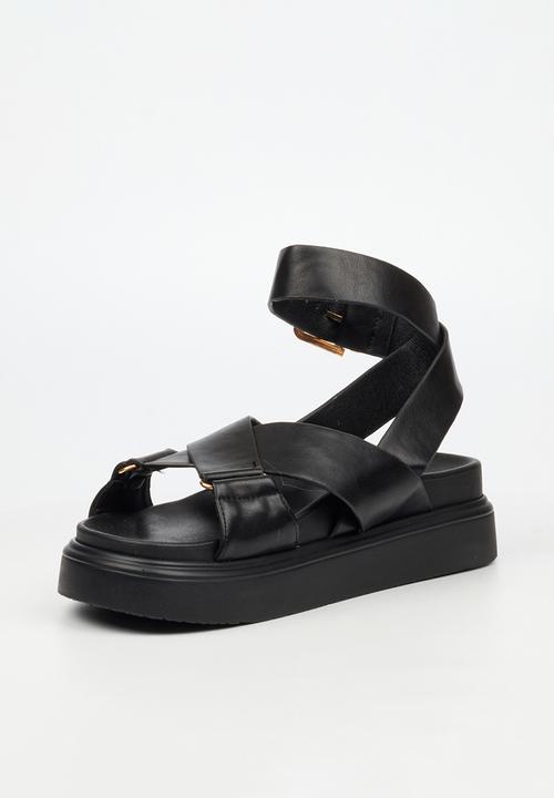 Rock & Co - Absolut 9 cross-over chunky sandal - black