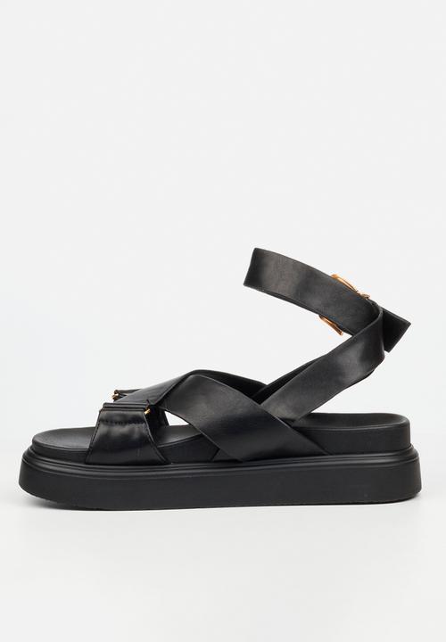 Rock & Co - Absolut 9 cross-over chunky sandal - black