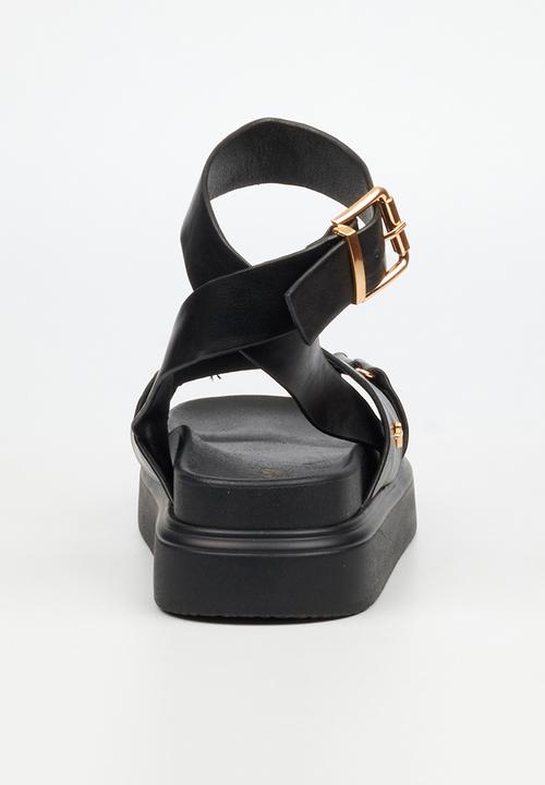 Rock & Co - Absolut 9 cross-over chunky sandal - black