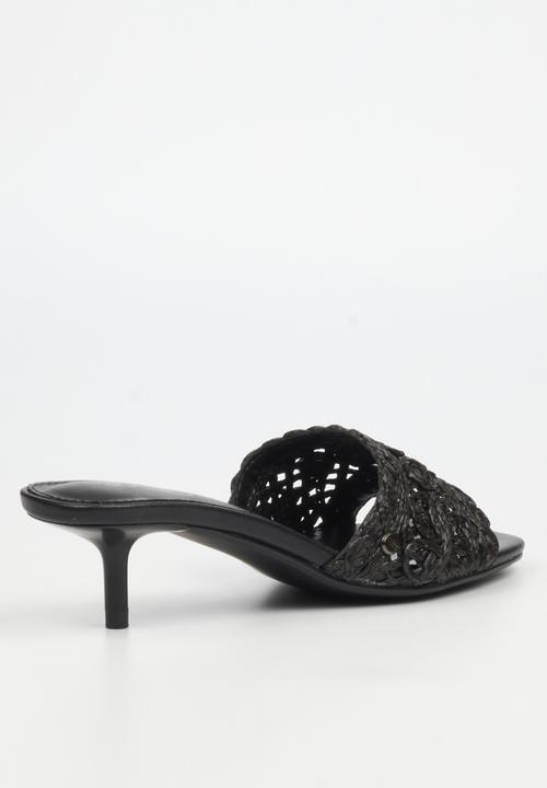 Miss Black - Devlin 1 macrame low heel - black