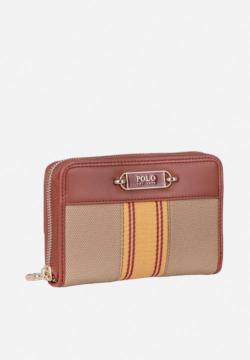 POLO - Riviera Zip Around Purse -Tan