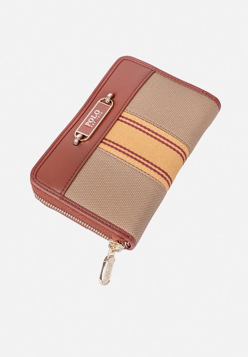 POLO - Riviera Zip Around Purse -Tan