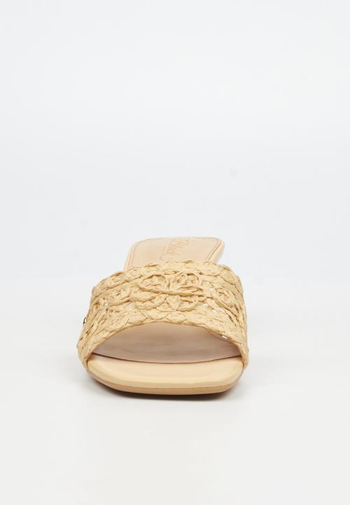 Miss Black - Devlin 1 macrame low heel - natural