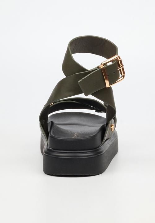 Rock & Co - Absolut 9 cross-over chunky sandal - green