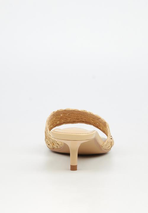 Miss Black - Devlin 1 macrame low heel - natural