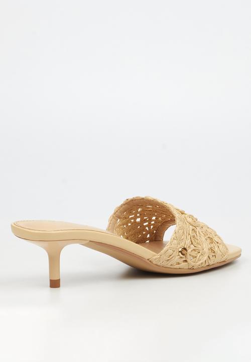 Miss Black - Devlin 1 macrame low heel - natural