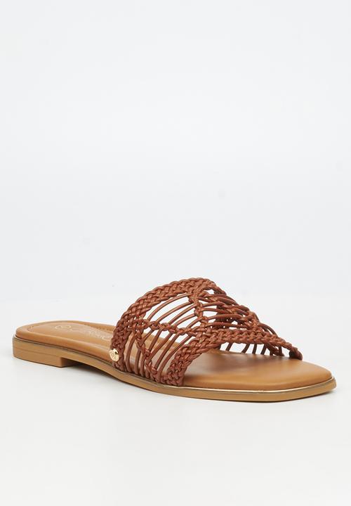Miss Black - Elaine 3 macrame sandal - tan