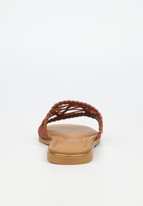 Miss Black - Elaine 3 macrame sandal - tan