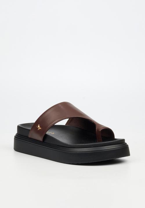 Rock & Co - Absolut 14 toe loop chunky sandal - chocolate