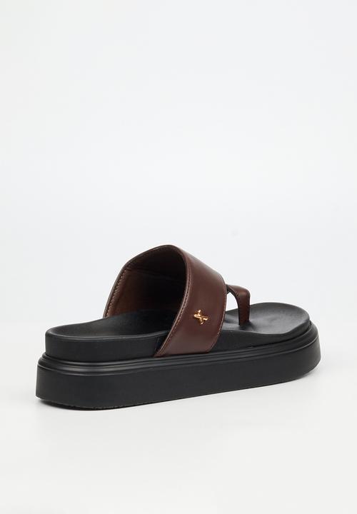 Rock & Co - Absolut 14 toe loop chunky sandal - chocolate