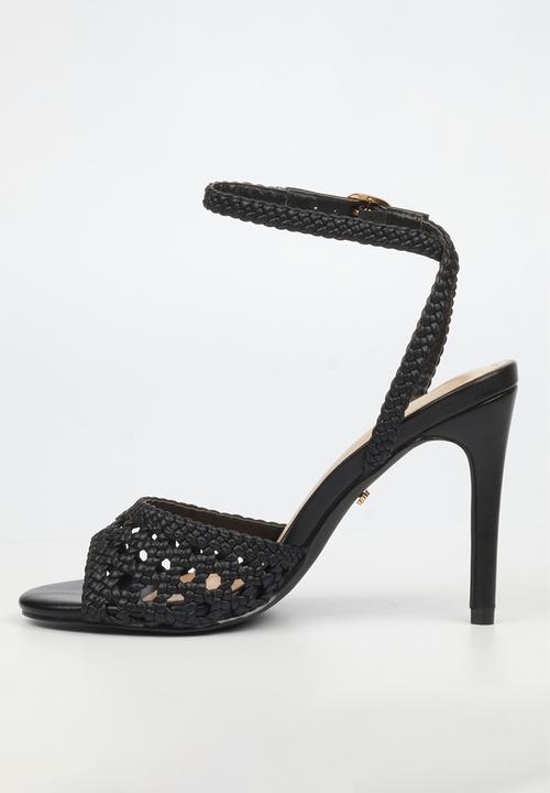 Miss Black - Jazz 52 ankle-strap macrame heel - black
