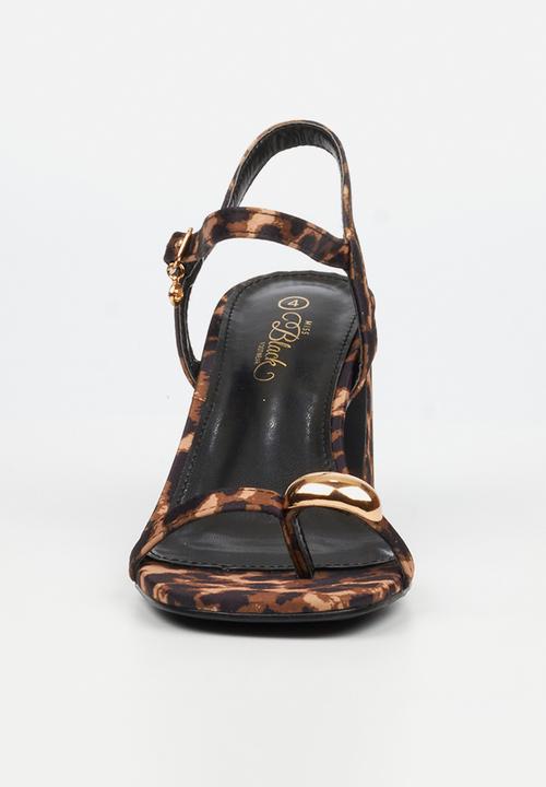 Miss Black - Lenor 1 classic block heel - leopard