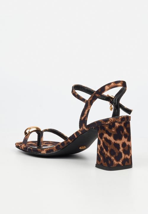 Miss Black - Lenor 1 classic block heel - leopard