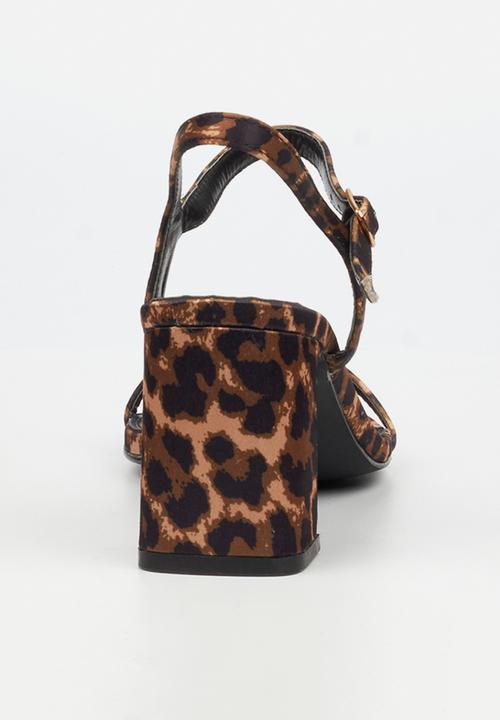 Miss Black - Lenor 1 classic block heel - leopard