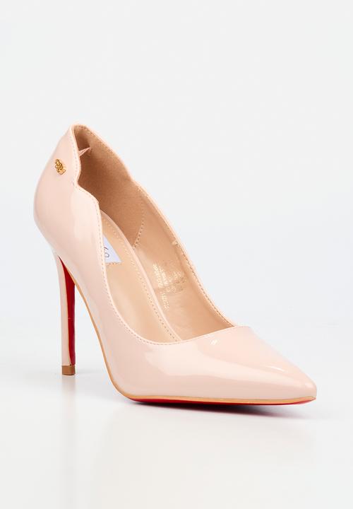 Miss Black - Lola 1 classic scallop heel - pink