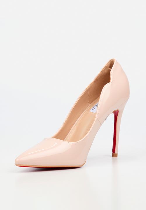 Miss Black - Lola 1 classic scallop heel - pink