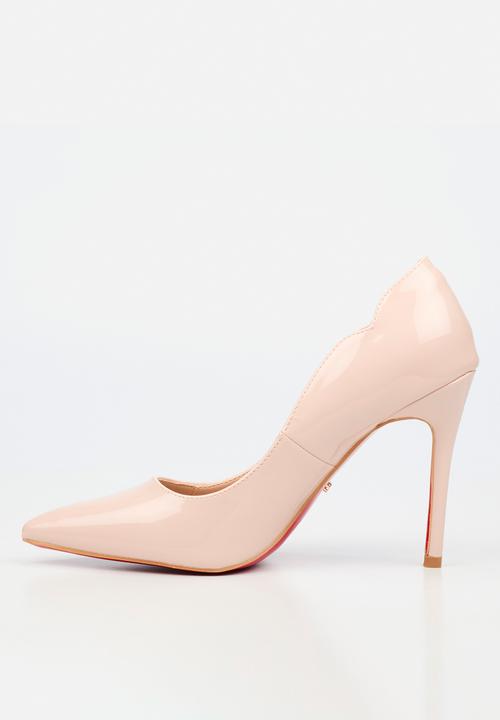 Miss Black - Lola 1 classic scallop heel - pink
