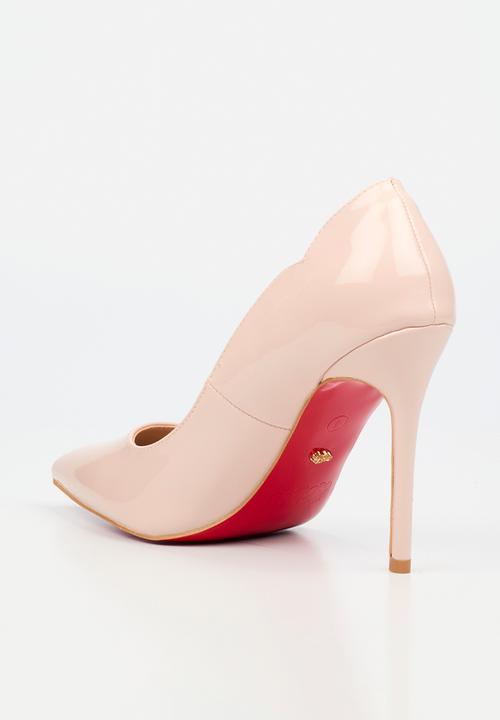 Miss Black - Lola 1 classic scallop heel - pink