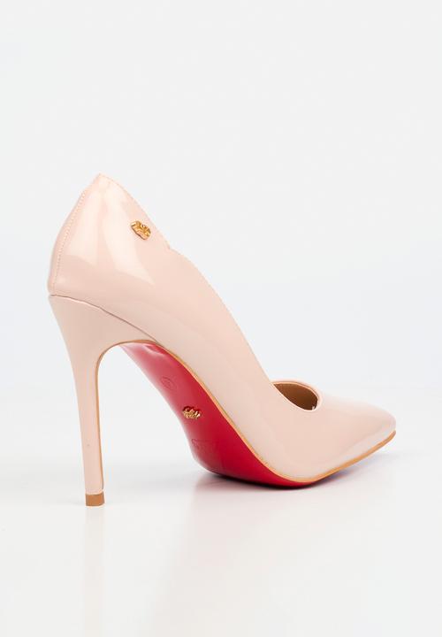 Miss Black - Lola 1 classic scallop heel - pink