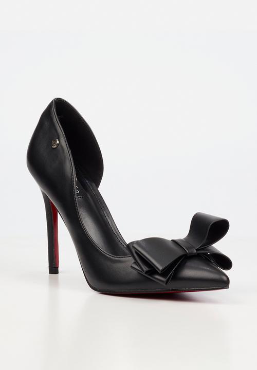 Miss Black - Lola 76 bow heel - black